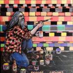 Ron Hooks artwork is now on view at Snapdragon, and on April 12, the local legend will also perform with his longtime band, Subconscious Population, at Snapdragons Black Cat Cabaret (Courtesy Photo).