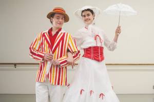 Yui Holbrook Photo 
Kate Spranger, as Mary Poppins, and Gerrit van Roekel, as Bert.
