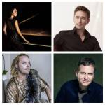 The pianists of PianoFête are (top row, left to right) Rexa Han, Vyacheslav Grayaznow, (bottom) Konstantin Soukhovetski, and Kevin Kenner. (Courtesy photos.)