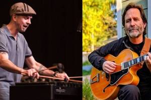 (Left to right) Vibraphonist Ben Thomas, guitarist Tim Lerch, and island jazz bassist Bruce Phares. (Courtesy photos.)