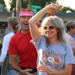 A pair dances to the tunes of Portage Fill. (Alex Bruell photo)