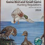 Margi Amstrups work appears on the cover of the 2024 Washington State Game Bird and Small Game Hunting Regulations booklet. (Courtesy photo)