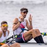 Jacob Plihal at the Paris Olympics. (US Rowing photo)