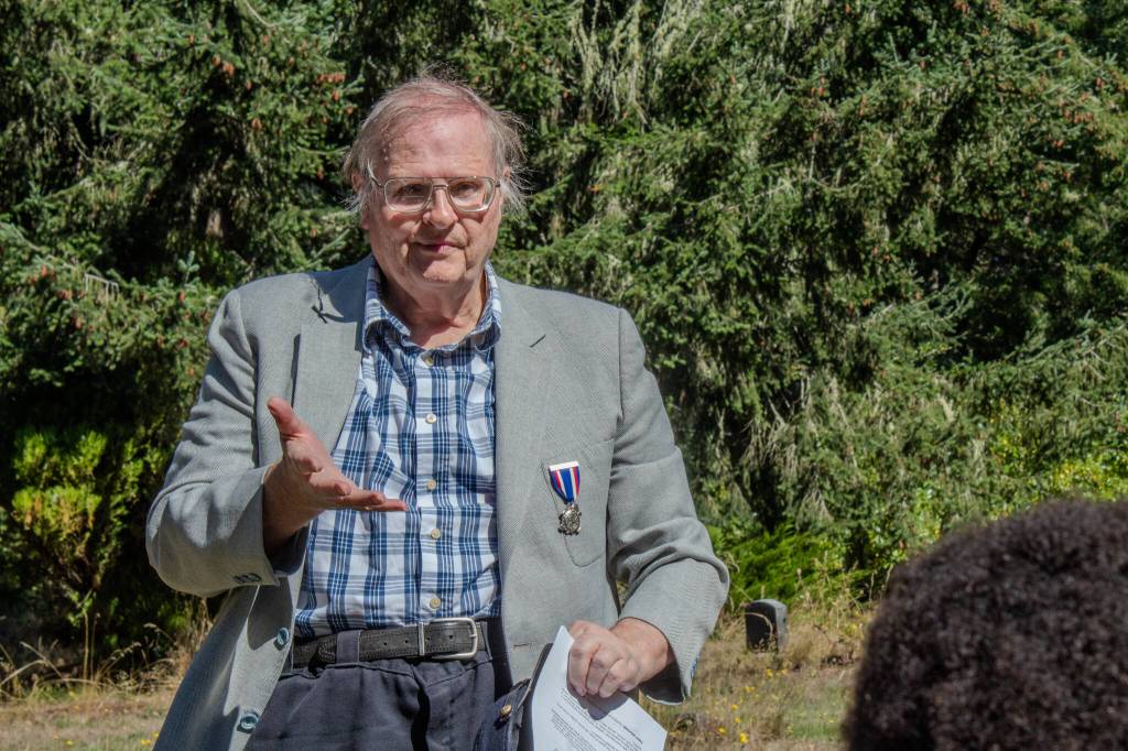 Jim Dimond is the historian of the Buffalo Soldier Museum in Tacoma. (Alex Bruell photo)