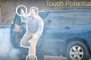 A power line is on your car — what would you do? Of course, call for help on your cell phone if you have one. But maybe you would need to “do the shuffle” to escape. This video from PSE brings it vividly to life. You can watch it online at: tinyurl.com/PowerLineEscape