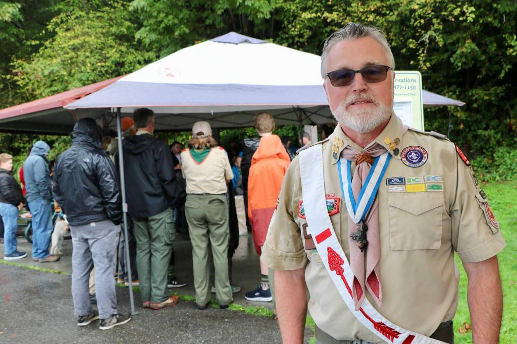 Kevin Britz, described as a pillar of the Vashon Island scouting community, was a scout in the program as a kid and later had the opportunity to guide his own son through it. (Aspen Anderson photo)