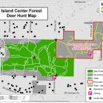 This map from King County shows the eastern portion (outlined in red) of Island Center Forest where hunting will not be allowed and trails will be open to the public during this years deer hunt. The rest of the park is fair game for hunters.