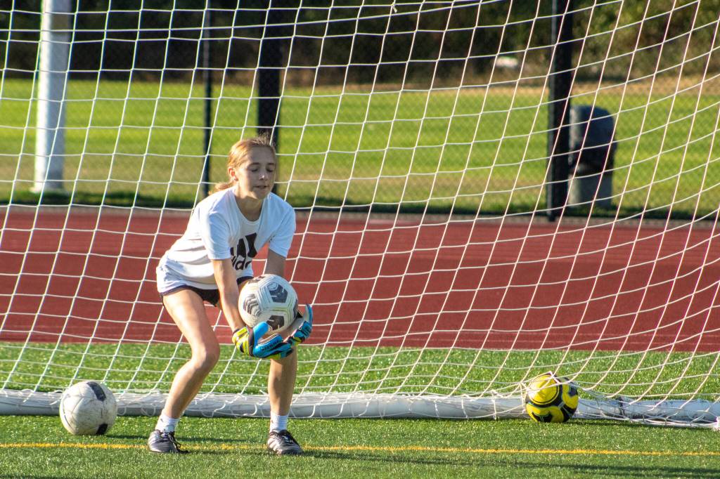 Alex Bruell photo
The Vashon girls soccer team scrimmages on the afternoon of Sept. 30.
