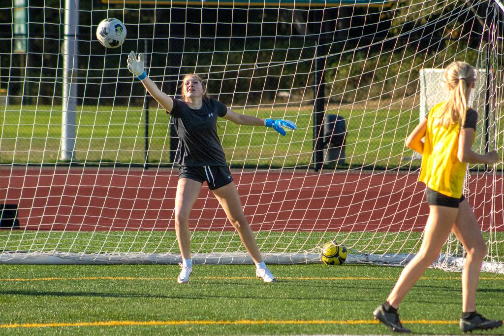 Alex Bruell photo
The Vashon girls soccer team scrimmages on the afternoon of Sept. 30.