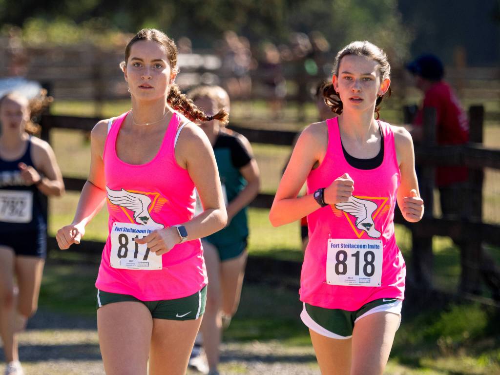 Co-captains Cece Guenther and Emily Harrington at Fort Steilacoom on Saturday, September 21, 2024. (John Decker photo)