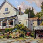 Steffon Moodys painting of the Burton Masonic Hall, which is currently occupied by the home decor and gift shop, Spiceberry Home. (Courtesy photo)