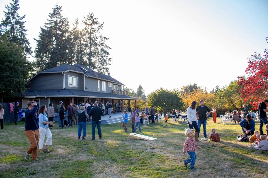 A huge crowd turned out for VIGAs annual harvest party. (Alex Bruell photo)