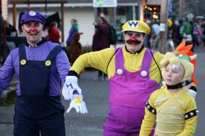 Alex Bruell photo
Waluigi and Wario deliver their best “WAAA!” alongside King Koopa at last year's Halloween celebration.
