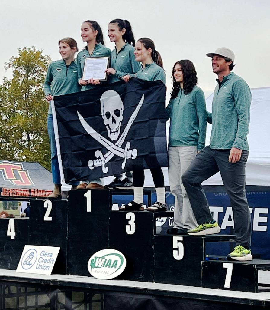 The Vashon girls team earned the prestigious title of Academic State Champions for the second consecutive year. (John Decker photo)