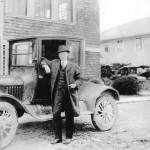 Photograph courtesy of the Vashon Heritage Museum
Dr. Fredrick McMurray, with his trusty Model T Ford Coupe.