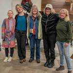 Tiffany Meldal-Johnsen, Andrea Walker, Bea Mann, Marsha Morse, and Kathi Boroughs Ray at the Vashon Presbyterian Church. (Courtesy photo)