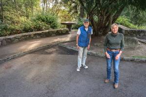 Inspiration Point, 2024, with Marie Bradley and Keith Prior. Terry Donnelly photograph