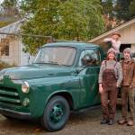 2024 Terry Donnelly Photograph. 
Lisa Hasselman, Chris Hedgpeth, and their daughter Loretta with Tashio’s truck.