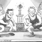 Vashon High School coaches and brothers Anders and Per Lars Blomgren are now in their 25th year coaching Vashon wrestling. The team competes this week at the Washington State XXXVI Mat Classic at the Tacoma Dome.