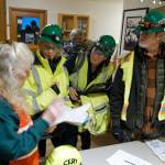 After teams of CERT volunteers noted the status of critical locations all over the island, the teams reported back to their leads at the EOC. (Rick Wallace photo)