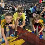 Vashon youth participate at Kids State at the Tacoma Dome on Feb. 23. From left to right: Soren Blomgren, Kasen Moe and Otto Blomgren. (Anders Blomgren photo)