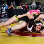 Lena Puz wrestles at the Mat Classic. (Tony Puz photo)