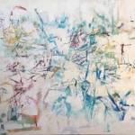 Explosion of Light, by Paige Wheeler, is one the artists paintings in an exhibition running through April 4 at Anu Ranas Healthy Kitchen. (Courtesy photo)