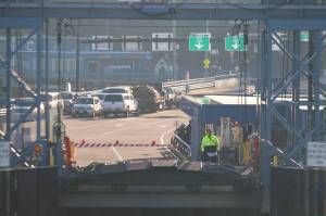 Alex Bruell photo
A ferry lands on the north end of Vashon, one stop on the so-called "triangle route," which serves Vashon, Southworth and West Seattle. The route has been reduced to two-boat service for years, but will be restored to three-boat service this summer, according to a recent state announcement. However, maintaining that three-boat service will require actually having all the necessary boats in service.