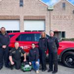 Elizabeth Shepherd Photo
Mobile Integrated Health and VIFR staff members joined Interim Fire Chief Ben Davidson as he prepared to deliver a donated generator to an islander in need. (Left to right) Dan O'Connell, Davidson, Lilie Corroon, Lisa Coley, and Denise Paquette.