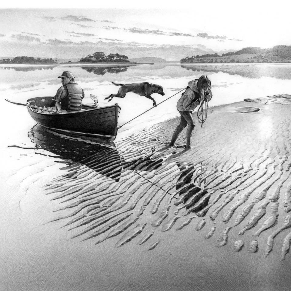 An image from Bruce Morsers recently published book, Memories of Castle Island which will be launched as part of a major retrospective of his work at Vashon Center for the Arts. (Courtesy photo)