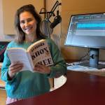 Amanda Knox during recording of the audiobook version of FREE: My Search for Meaning. (Courtesy photo)