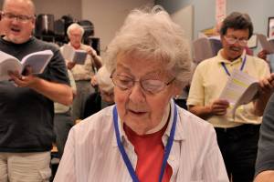 Kay White, for whom the upcoming choral festival is named, was a devoted and longtime member of the Vashon Island Chorale. (Courtesy photo)