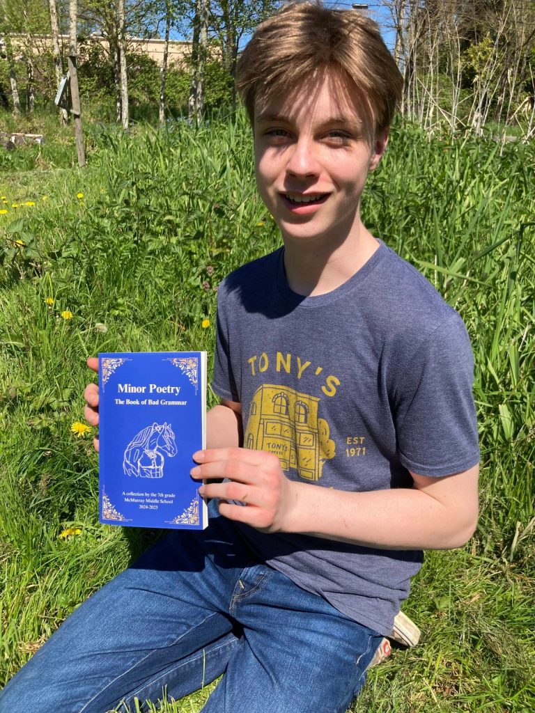 Elliot Porter, an editing lead, said he enjoyed reading the poems. (Courtesy photo)