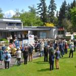 Around 100 people showed up for the commemoration on Sunday, May 18. (Jim Diers photo)