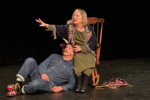 Kat Eggleston and Kenny Alton perform in I Cant Go Home by Jennifer Dice. (Steven Sterne photo)