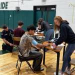 School staff and volunteers screened 38 Vashon High School students as part of an inaugural student cardiac screening by the Sam Yates Community Foundation on May 20. (Courtesy photo)
