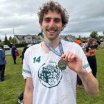 Levi Stahl shows off his National Championship medal last week. (Risa Stahl photo)