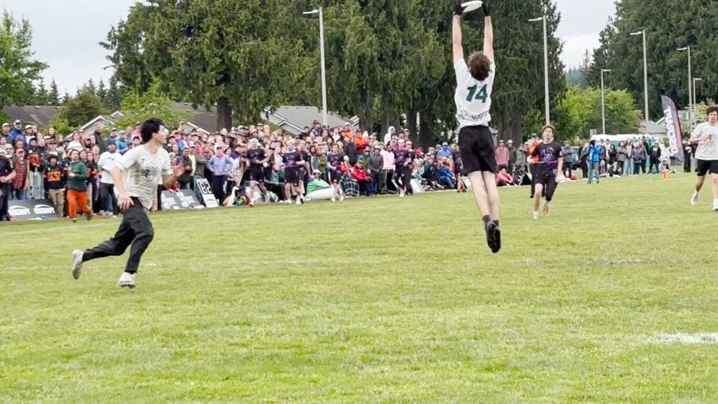 Levi Stahl lifted off the ground to score one goal in the championship game. (Courtesy photo)