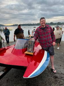 On July 4, 2022, the day on Vashon began with Evan Hills win in the islands hydro race and ended with a professional fireworks display over Quartermaster Harbor. (Brian Brenno photo)