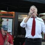 Lou Mangione, of Portage Fill, will croon his heart out again this year during the big bands annual street dance peformance on Saturday evening, in front of Sportys. (Alex Bruell photo)