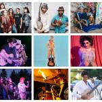 Performers playing Strawberry Festival shows include (top row, left to right) Hells Belles, Joe Seamons and Ben Hunter, The Panda Conspiracy, (middle row) Publish the Quest; Kimmi Bitters and The Western Twang; Sativa Queen, (bottom row) Bowie Rex & His Boogie Army, The Dusty 45s, and Ron Artis II. (Courtesy photos)