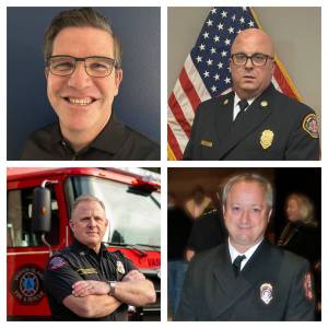Courtesy Photos
Candidates for fire chief are (top row, left to right) Christopher Beswick, Alton Brian Culp, (bottom row) Ben Davidson and William McLaughlin.