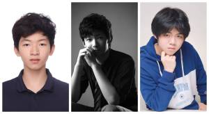 (Left to right) Teenagers Kingsley Du, Derek Du and Jerry Wang are working on shows produced by Vashon Repertory Theater this summer. (Courtesy photos)