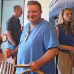 Festival founder Mark Sayre was all smiles at a festival gathering. (Phil Clapham photo)