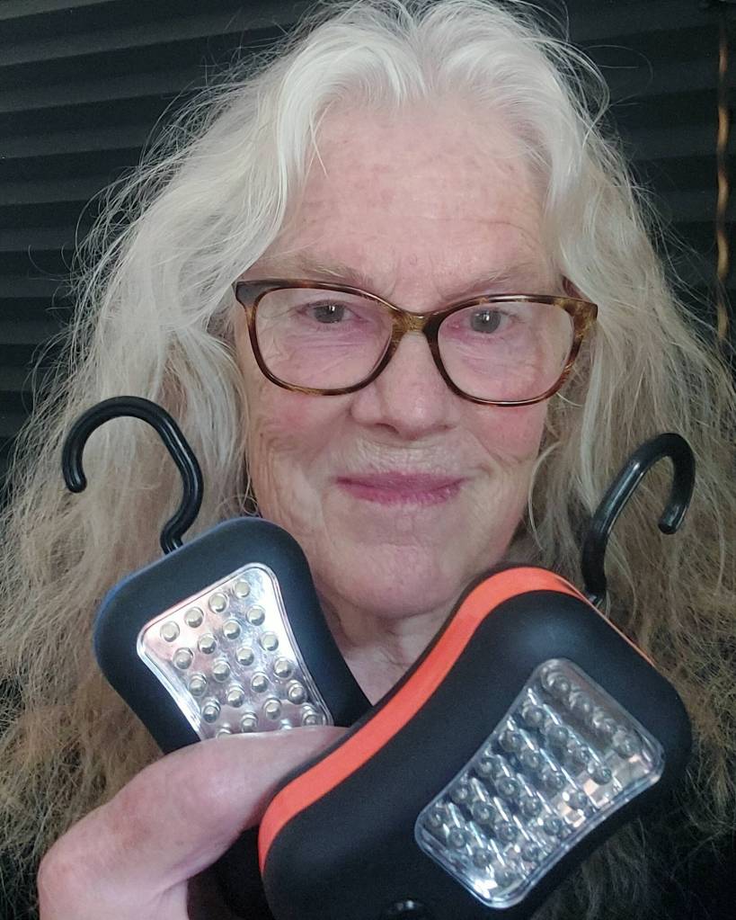 Patricia Toovey: This is the home preparedness item I have used more than any other. I have a bank of 15 hanging by my back door in zipper bags to protect them from the weather. Light on a hook. About $6 at Ace. Our power goes out a lot. I hang these inside and also light the path to the front door. Not tech or glam, but it keeps us safe.