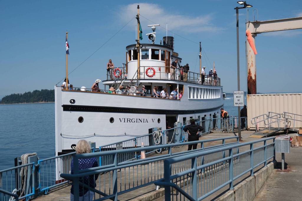 Blue skies, calm seas, and eager island adventurers of all ages climbed aboard the Virginia V for two cruises last Sunday.(Keith Prior Photo)