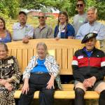 (Sitting, left to right) Edith Aspiri, Stephanie Smith Findley, Ray Aspiri and (standing) Karen Aspiri, Dave Mish, Craig Smith, Tressa Azpiri, Gary Aspiri and Dave Smith. (Elizabeth Shepherd Photo)