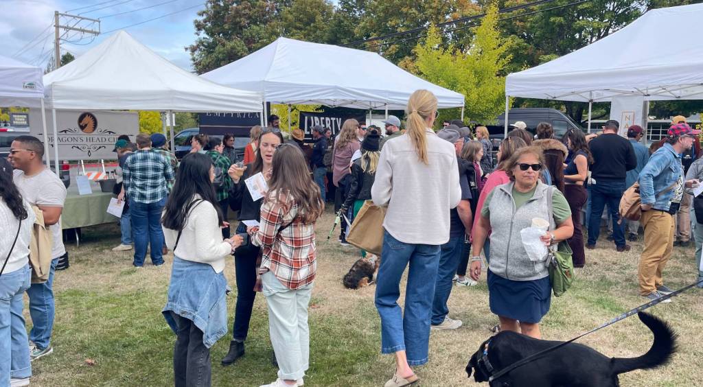CiderFest drew a bustling crowd to Vashon Village. (Nichole Banducci Photo)