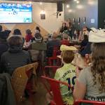 This wasnt the photo that a Beachcomber reporter and the kid who calls her Grandma set out to take at the end of the Mariners game on Monday. (Elizabeth Shepherd Photo)