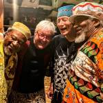 (Left to right) Ricardo Guity Blanco, Bruce Phares, Gordy Ryan and Sanga of The Valley will be joined by an extraordinary ensemble of additional players at the season finale of Jam in the Atrium on Nov. 1, at Vashon Center for the Arts. (Courtesy Photo)